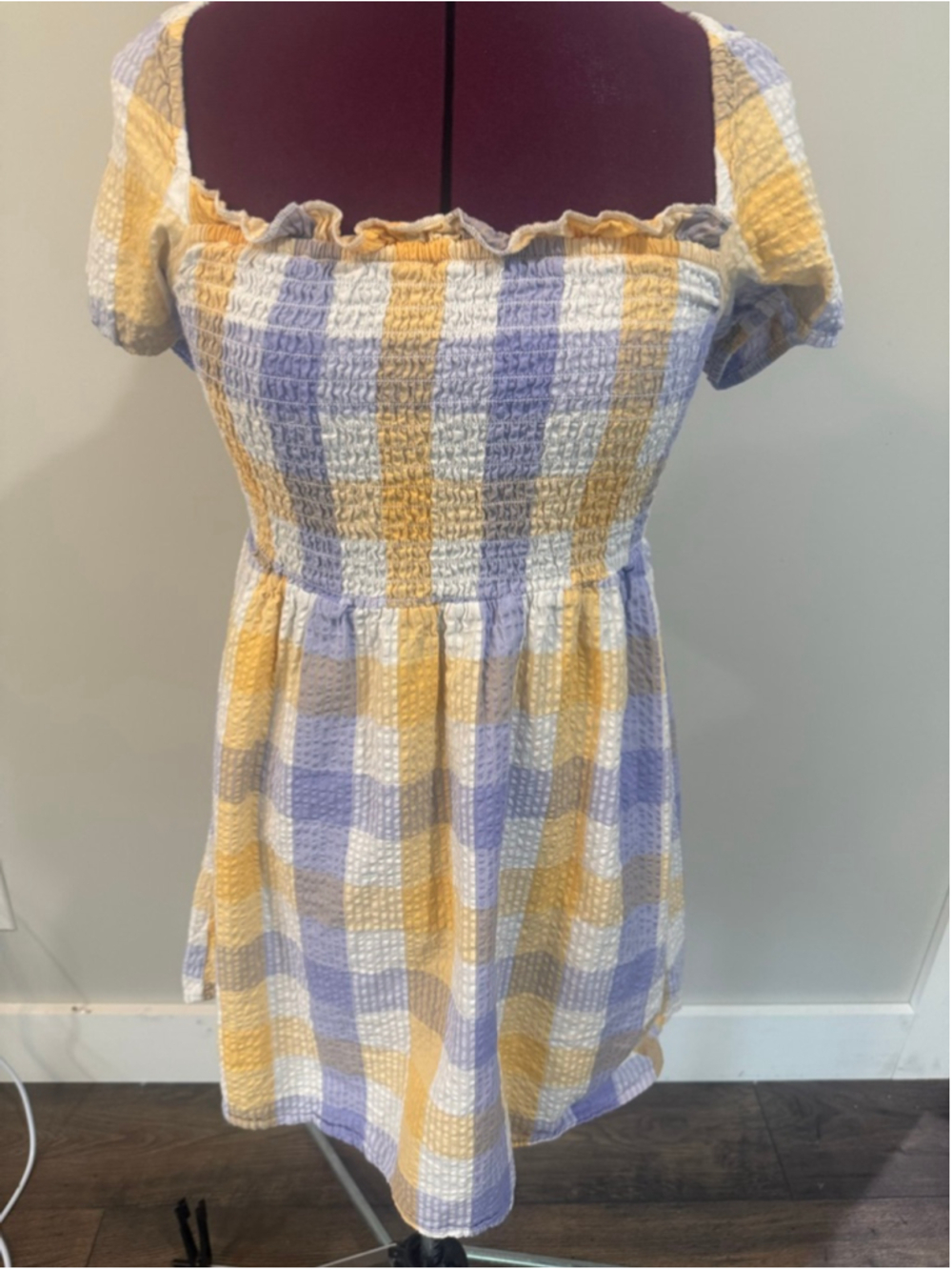 Arizona Jean Co. Plaid Gingham Dress Small